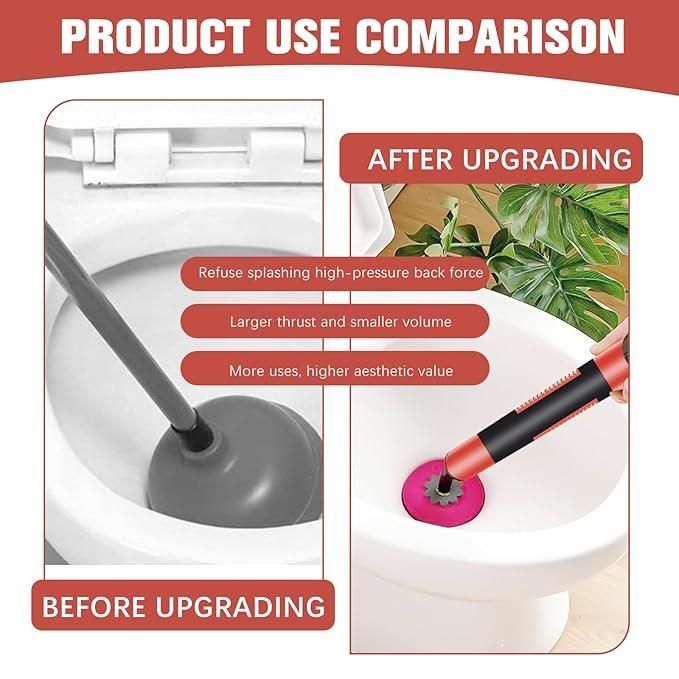 High Pressure Toilet Unblocker – Powerful Plunger for Fast Clog Removal