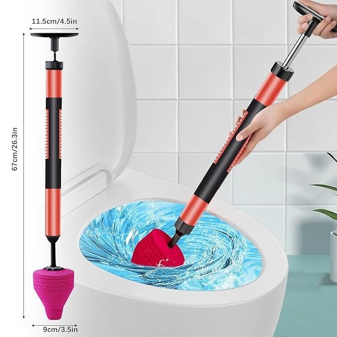 High Pressure Toilet Unblocker – Powerful Plunger for Fast Clog Removal